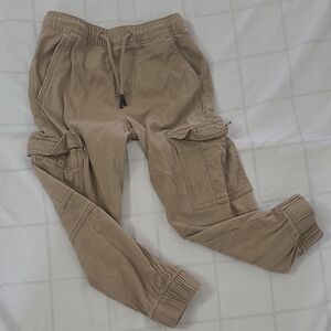 wonder nation XS 4/5 Tan Cargo Jogger Pants with Drawstring